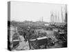 Seized Confederate Cannons and Caissons on the Wharf in Richmond, Virginia-Stocktrek Images-Stretched Canvas