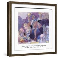 Seizing His Golden Goblet He Proposed in Ringing Tones the Health of the Princess of the Dwarfs-Charles Robinson-Framed Premium Giclee Print