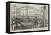 Seizure of Artillery on the Italian Boulevards-null-Framed Stretched Canvas