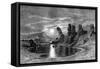 Sekhets with the Moonlight, Egypt, 1877-Ernest Heyn-Framed Stretched Canvas