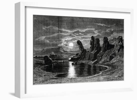 Sekhmet Statues at Temple of Mut at Karnak-null-Framed Giclee Print