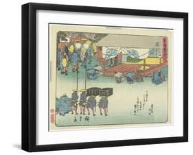 Seki, 1837-1844-Utagawa Hiroshige-Framed Giclee Print