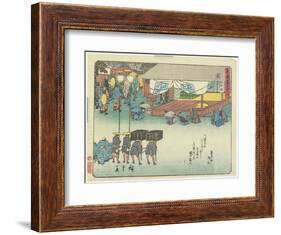 Seki, 1837-1844-Utagawa Hiroshige-Framed Giclee Print