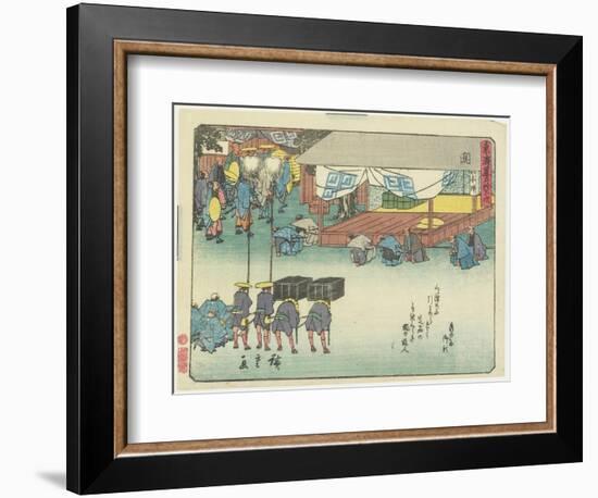 Seki, 1837-1844-Utagawa Hiroshige-Framed Giclee Print