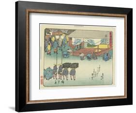 Seki, 1837-1844-Utagawa Hiroshige-Framed Giclee Print
