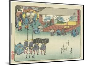 Seki, 1837-1844-Utagawa Hiroshige-Mounted Giclee Print