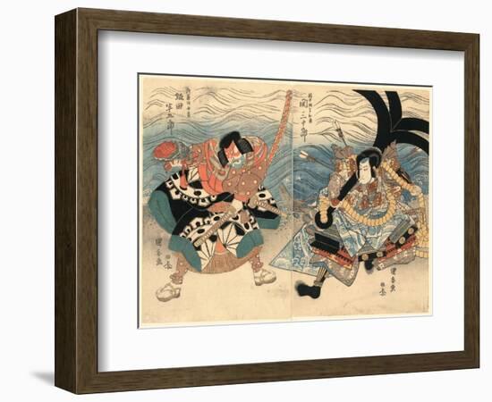 Seki Sanjuro Sakata Hangoro-Utagawa Kuniyasu-Framed Giclee Print