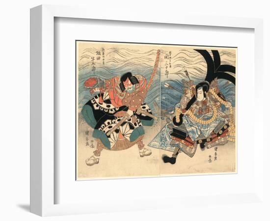 Seki Sanjuro Sakata Hangoro-Utagawa Kuniyasu-Framed Giclee Print