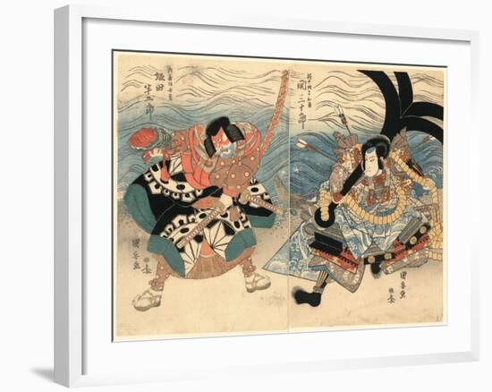 Seki Sanjuro Sakata Hangoro-Utagawa Kuniyasu-Framed Giclee Print