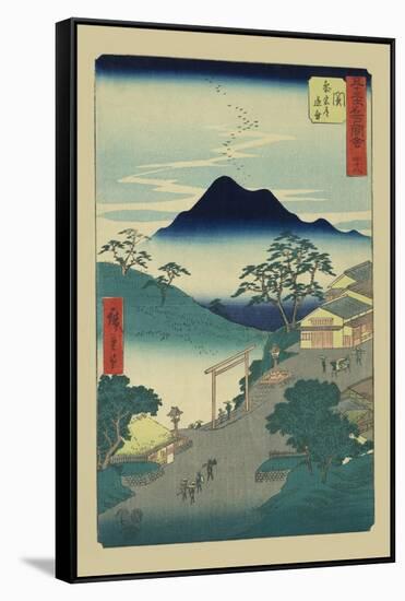 Seki-Ando Hiroshige-Framed Stretched Canvas