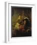 Selbstbildnis Mit Saskia, um 1635-Rembrandt van Rijn-Framed Giclee Print