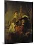 Selbstbildnis Mit Saskia, um 1635-Rembrandt van Rijn-Mounted Giclee Print