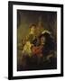 Selbstbildnis Mit Saskia, um 1635-Rembrandt van Rijn-Framed Giclee Print