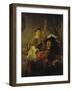 Selbstbildnis Mit Saskia, um 1635-Rembrandt van Rijn-Framed Giclee Print