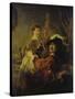 Selbstbildnis Mit Saskia, um 1635-Rembrandt van Rijn-Stretched Canvas