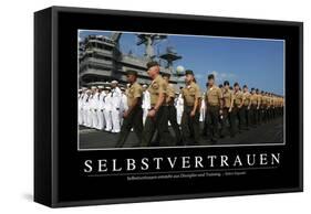 Selbstvertrauen: Motivationsposter Mit Inspirierendem Zitat-null-Framed Stretched Canvas