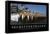 Selbstvertrauen: Motivationsposter Mit Inspirierendem Zitat-null-Framed Stretched Canvas