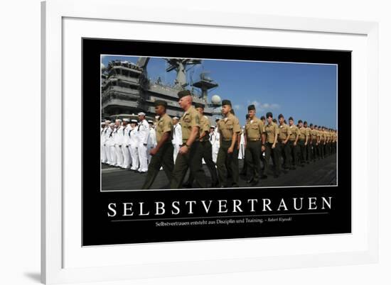 Selbstvertrauen: Motivationsposter Mit Inspirierendem Zitat-null-Framed Photographic Print