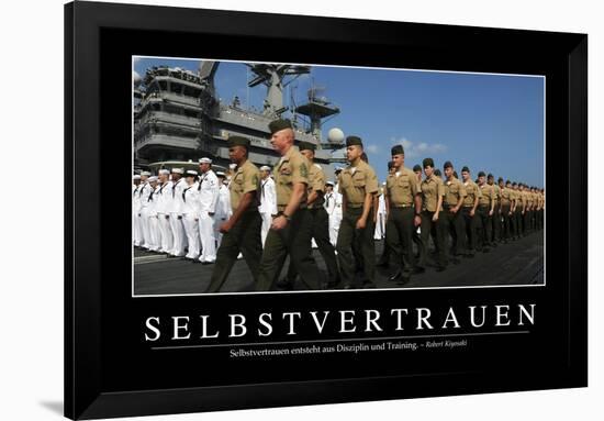 Selbstvertrauen: Motivationsposter Mit Inspirierendem Zitat-null-Framed Photographic Print