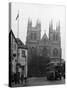 Selby Abbey 1950s-null-Stretched Canvas