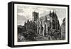 Selby Abbey, from the South East-null-Framed Stretched Canvas