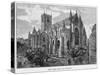 Selby Abbey, Yorkshire, Viewed from the South East-null-Stretched Canvas