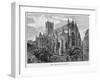Selby Abbey, Yorkshire, Viewed from the South East-null-Framed Art Print
