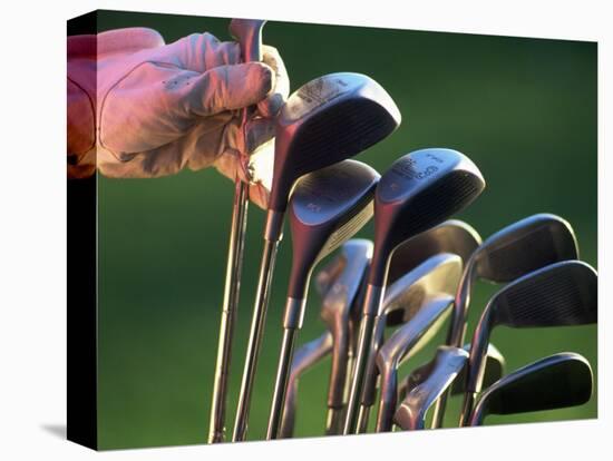 Selecting Golf Club-Mitch Diamond-Stretched Canvas