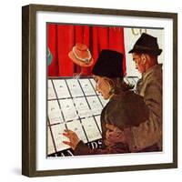 "Selecting the Ring," February 11, 1961-George Hughes-Framed Giclee Print