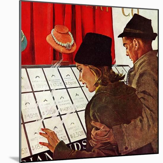 "Selecting the Ring," February 11, 1961-George Hughes-Mounted Giclee Print