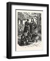 Selecting the Thanksgiving Turkey, 1880 1881-null-Framed Premium Giclee Print