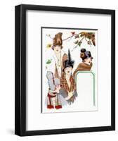 Selection of Autumn Hat Designs by Esther Meyer-null-Framed Art Print