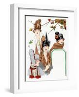 Selection of Autumn Hat Designs by Esther Meyer-null-Framed Art Print