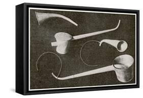 Selection of Beethoven's Hearing Aids-null-Framed Stretched Canvas