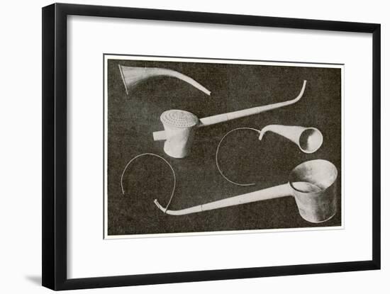 Selection of Beethoven's Hearing Aids-null-Framed Art Print