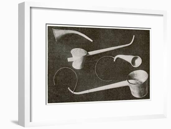 Selection of Beethoven's Hearing Aids-null-Framed Art Print