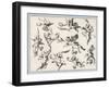 Selection of Cherubs in Various Positions-null-Framed Art Print