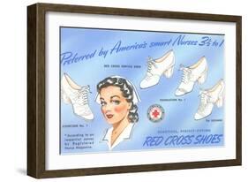 Selection of Nurses' Shoes-null-Framed Art Print