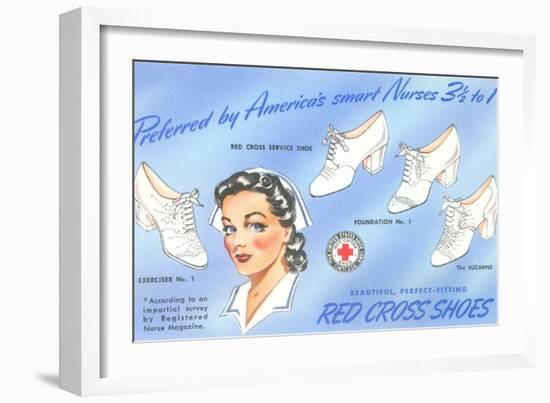 Selection of Nurses' Shoes-null-Framed Art Print