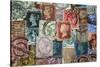 Selection of old British Stamps-Tom Quartermaine-Stretched Canvas