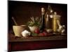 Selection of Spicey Ingredients and Herbs Used in Cooking-Steve Lupton-Mounted Premium Photographic Print