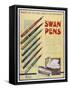 Selection of Swan Pens for You to Give Your Friends-null-Framed Stretched Canvas