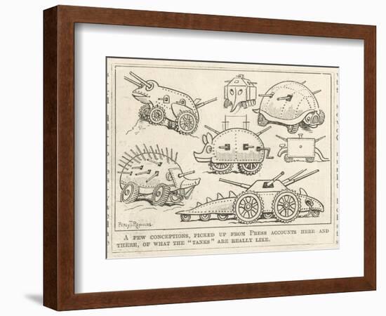 Selection of Tanks Shaped Like Animals-Percy T. Reynolds-Framed Art Print