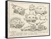 Selection of Tanks Shaped Like Animals-Percy T. Reynolds-Framed Stretched Canvas