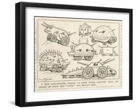 Selection of Tanks Shaped Like Animals-Percy T. Reynolds-Framed Art Print