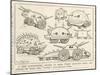Selection of Tanks Shaped Like Animals-Percy T. Reynolds-Mounted Art Print