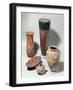 Selection of Vases, Naqada I/Ii Period, 4000-3100 BC-Predynastic Period Egyptian-Framed Giclee Print