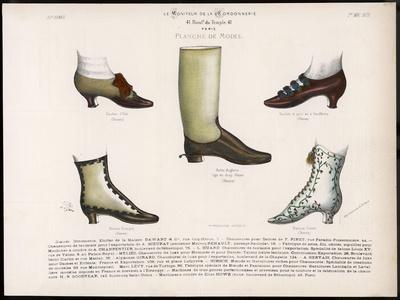 Selection of Victorian Shoes and Boots for Men and Women' Prints - La  Moniteur | AllPosters.com
