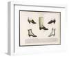 Selection of Victorian Shoes and Boots for Men and Women-La Moniteur-Framed Art Print