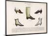 Selection of Victorian Shoes and Boots for Men and Women-La Moniteur-Mounted Art Print